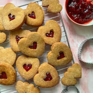 Peanut Butter and Jam Biscuits
