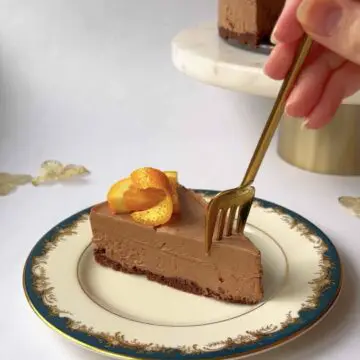 chocolate orange no-bake cheesecake