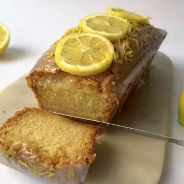 Lemon drizzle loaf cake