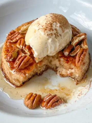 maple and pecan french toast crumpets