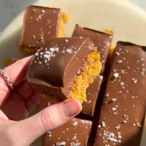 peanut butter and chocolate bars
