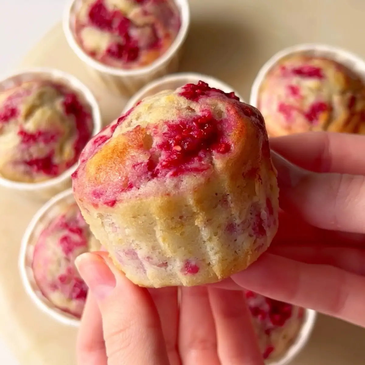 raspberry ripple muffins
