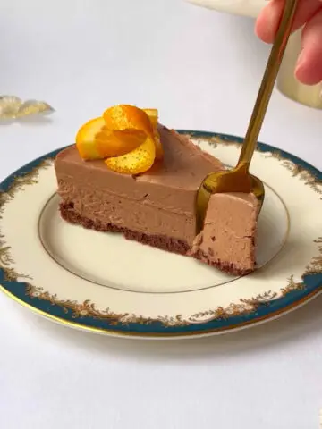 chocolate orange no-bake cheesecake
