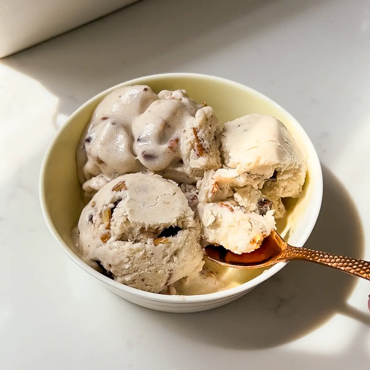 healthy maple pecan ice cream