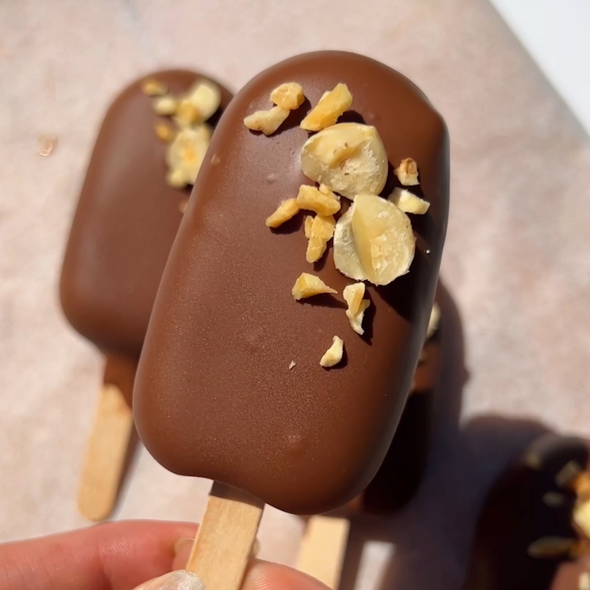 Chocolate Hazelnut Yoghurt Pops Eliza